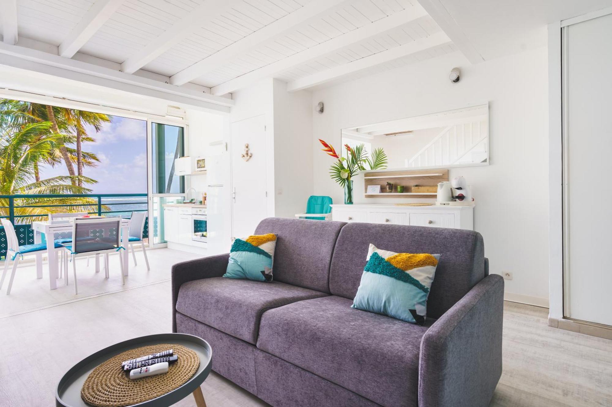 Le Touloublue - Tres Bel Appartement Face A La Mer Sainte-Anne  Exterior photo